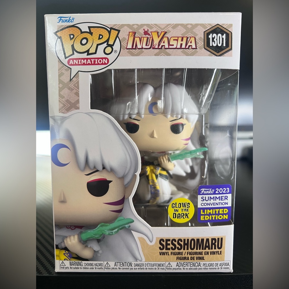 Funko POP Sesshomaru Inuyasha 2023 SDCC Exclusive Vinyl Figure #1301
